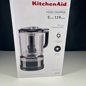 KitchenAid 5 Cup Food Chopper- Onyx Black- Model KFC0516OB- New